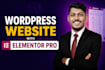 design a wordpress website using elementor pro or redesign
