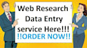 do web research and data entry
