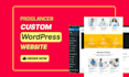 create custom stunning wordpress website design with acf