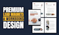 design premium PDF lead magnet, workbook, or business ebook