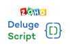 write deluge script in zoho