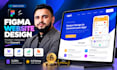 do figma website design, landing page design and website UI UX