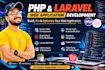 develop a custom PHP or laravel web application professionally