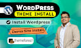 install wordpress theme, themeforest theme and customize website