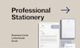 design a professional business card, letterhead and email signature