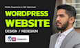 redesign or design wordpress website with elementor pro