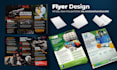 design a flyer, trifold or bifold flyer for print