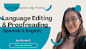 edit and proofread your document, spanish or english