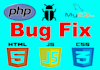 fix php mysql html css javascript bugs