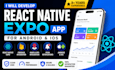 develop react native expo app for android and ios