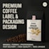 design special coffee lable and packaging
