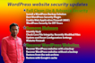update wordpress security, remove malware, recover hacked