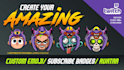 create twitch emotes, sub badges