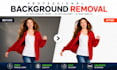 do professional background removal and photoshop image editing