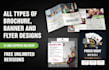 design a professional flyer, brochure, and poster in 24 hours