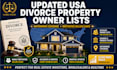 provide updated divorce property owners list in USA