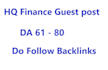 finance forex guest post on da 80 blog with dofollow link