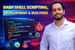 write bash shell script, can do any linux work
