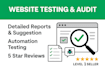 do website QA, testing, audit, prepare automation scripts