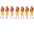 create a dancing sprite sheet of any character