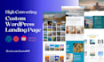create wordpress landing page design elementor landing page