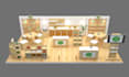 rendering 3d booth exhibition hight quality