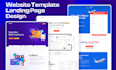design figma landing page, website UI UX design