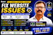 fix issues in wix, wordpress,shopify or custom website