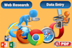 do data entry, lead generation