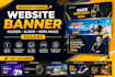 design stunning website banner, header, slider and hero image