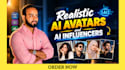 create hyper realistic ai avatars and ai influencers