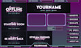 design twitch overlays, banners, alerts, panels, and screens