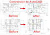do convert pdf, sketch or image to autocad dwg