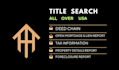 do title search for real estate property all over USA