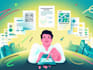 create a high end, premium illustration, for tech brand, startup or family