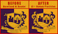 enhance, upscale, refine, clean, and fix flaws of ai art
