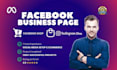 do facebook page create meta fb shop and business page