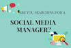 be your social media manager