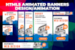 create html5 animated banners design and animation