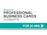 design 3 professional business cards