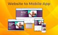 convert your website into android and ios webview mobile app