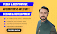 design clean and responsive wordpress website