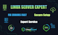 fix linux server issues and provide 24 hour server administration support