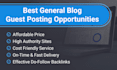 write and publish guest post on general blog