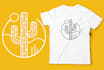 create a minimalist t shirt design for your brand
