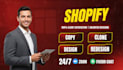 copy, clone and duplicate any website into shopify store