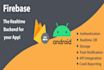 develop your android app with firebase or any database