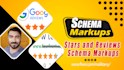 do schema markups of stars reviews on wordpress shopify structured data