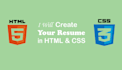 make professional resume in html responsive layout