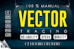 redraw, trace, and vectorize your logo, sketch, or image